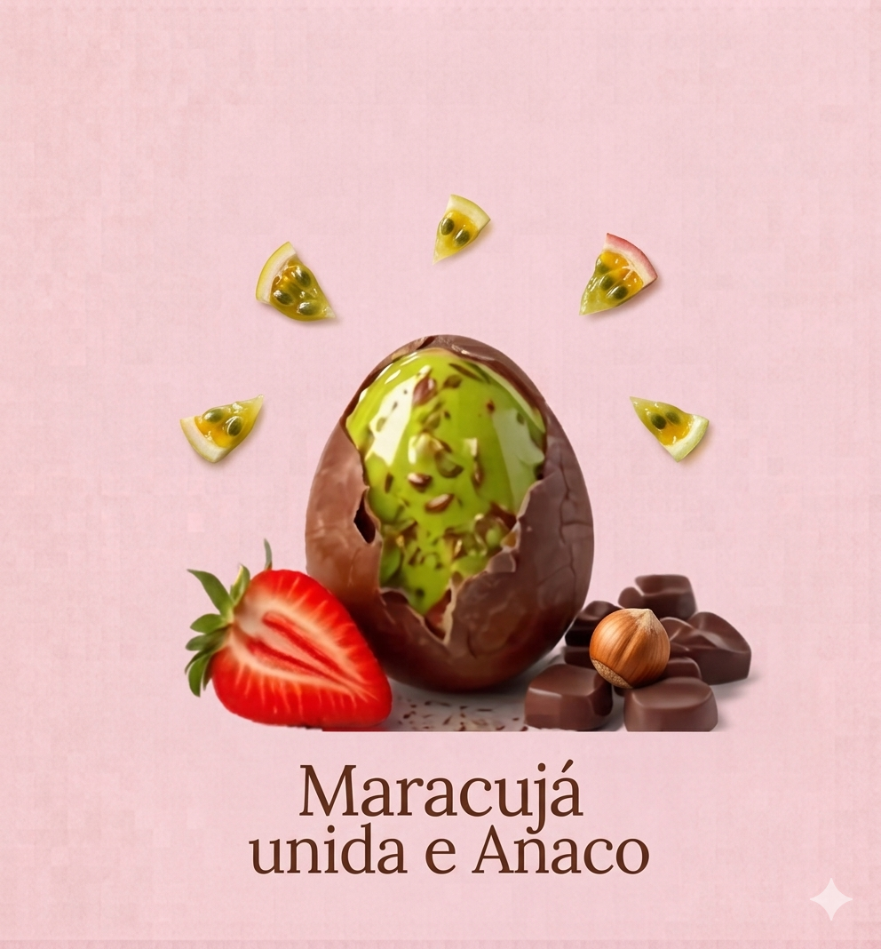 Ovo de Pascoa sabor Maracuja Trufado