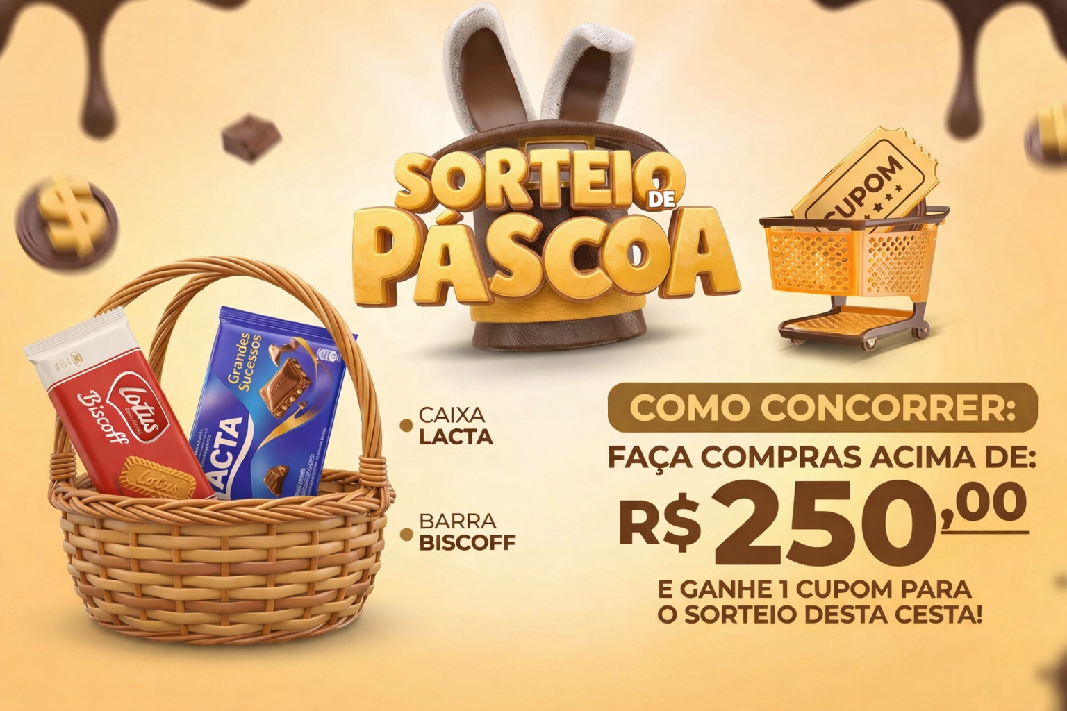 Banner do sorteio de Pascoa da Vortex
